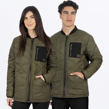 Load image into Gallery viewer, RigQuilted_Jacket_MossBlack_WM_242034-_7910_front