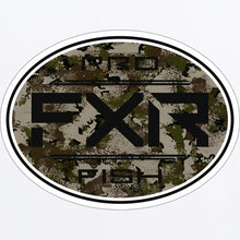 Load image into Gallery viewer, Pro_Fish_Round_Sticker_3_ArmycamoBlack_231679_7610_Front
