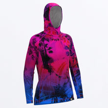 Load image into Gallery viewer, Attack_UPF_Pullover_Hoodie_W_FuchsiaBlueTropical_232242_9141_front
