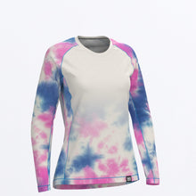 Load image into Gallery viewer, Attack_UPF_Longsleeve_W_CreamPinkBlueDye_232243_0196_front
